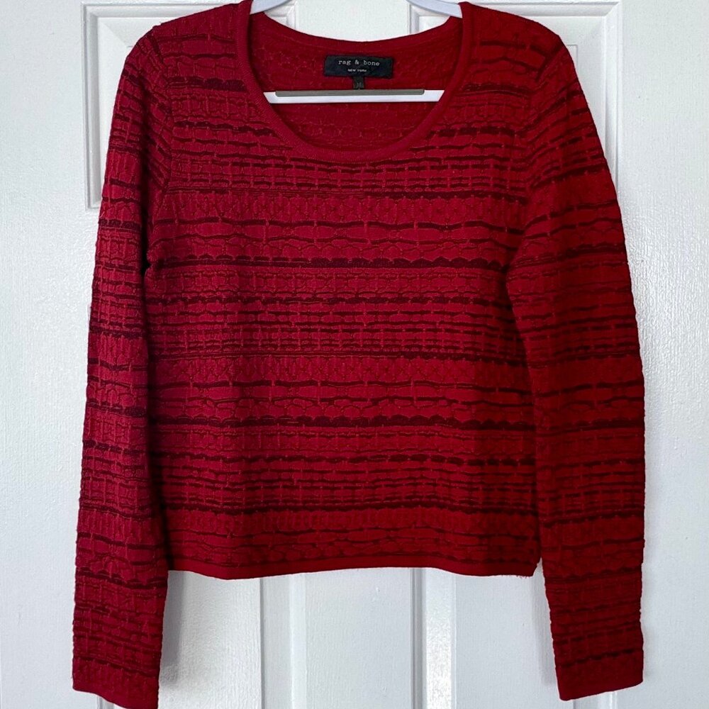 Rag & Bone Red Sweater